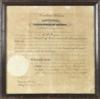 (DIPLOMACY.) PAYNE, CHRISTOPHER HARRISON. ROOSEVELT, THEODORE & WOODROW WILSON. Two partially printed Presidential documents accompli